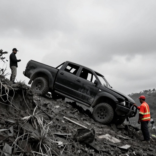 Trágico choque en Honduras: tres muertos y un herido tras caída de camioneta al barranco