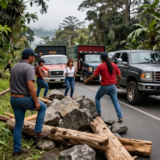 Enfrentamientos entre transportistas y pobladores Awajún paralisan IV Eje Vial