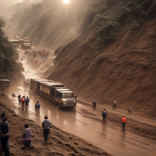 MTC reporta más de mil emergencias viales por lluvias que paralizan carreteras peruanas