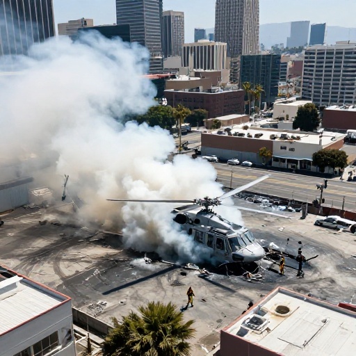 Trágico accidente aéreo: Helicóptero de noticias se estrella en Los Ángeles
