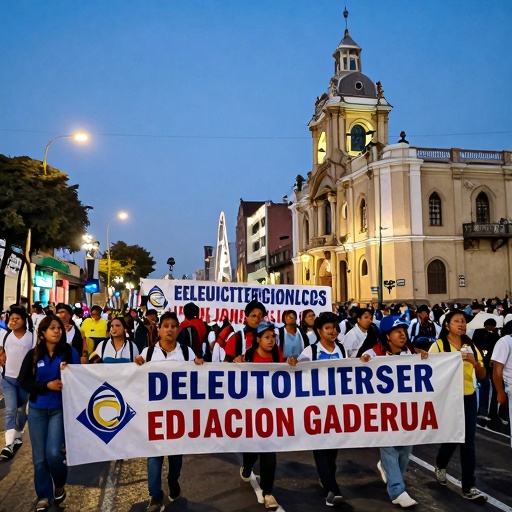 Reforma educativa genera protestas masivas en Lima por fondos insuficientes