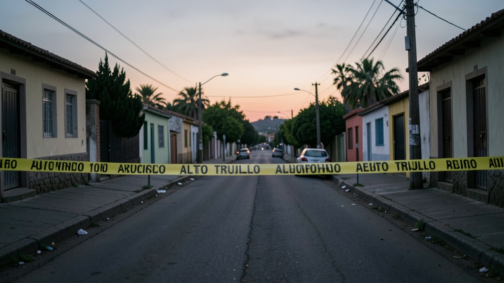 Dos muertos tras ataque armado con armas largas en el barrio 3A de Alto Trujillo